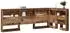 vidaXL Aufbewahrungskopfteil mit Regal Altholz-Optik 90cm (3335459)