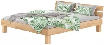Erst-Holz Doppelbett Überlänge 180x220 Buchenholz (60.86-18-220)