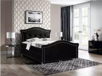 Mirjan24 Bedran Lux Boxspringbett mit zwei Bettk&auml;sten, 160x200cm, Magic Velvet 2219