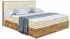 ALTDECOR Lolli8 Boxbett 140x200 mit H3-Matratze, Topper, beige Samt (800000517386)
