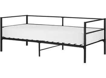 Beliani BATTUT Tagesbett Metall schwarz 90x200cm (437663)