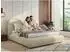 MKS Meble Benea Classic Polsterbett mit Bettkasten, Federleisten, beige, 200x200cm (800001299576)