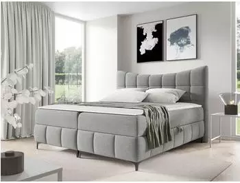 Mirjan24 Nova Boxspringbett mit zwei Bettk&auml;sten und Topper, H3 (200x200cm)