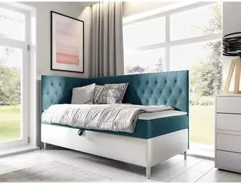 Mirjan24 Filip Junior 3 Boxspringbett mit Bettkasten, Bonellfederkern, 100x200cm