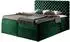 Mirjan24 Boxspringbett Chesterfield mit Bettkasten, 200x200cm (Magic Velvet 2225)