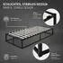 ML-Design Metallbett mit Lattenrost, schwarz, 90x200cm (390003232)