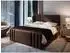 Masseno KANES Boxspringbett 160x200cm mit Bonell-Matratze und Topper, braun (KANES 160X200 CM CASABLANCA 08)
