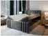 Masseno KANES Boxspringbett 160x200cm mit Bonell-Matratze und Topper, braun (KANES 160X200 CM CASABLANCA 08)