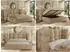 MKS Meble Flonelle Classic Polsterbett mit Bettkasten & Lattenrost, hellbraun