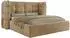 MKS Meble Flonelle Classic Polsterbett mit Bettkasten & Lattenrost, hellbraun