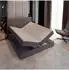 Masseno Pisa Boxspringbett 180x200cm mit Bonell-Matratze und Topper, hellgrau (TILIA 86)