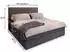 Masseno Pisa Boxspringbett 180x200cm mit Bonell-Matratze und Topper, hellgrau (TILIA 86)