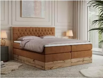 MKS Amore King Boxspringbett 200x200 Multipocket-Matratze, Bettkästen, Holzrahmen (Amore King)
