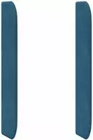 vidaXL Kopfteil Ohr Blau 80 x 16 x 4 cm Samt