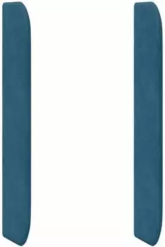 vidaXL Kopfteil-Ohr blau 80x16x4cm Samt
