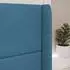 vidaXL Kopfteil-Ohr blau 80x16x4cm Samt