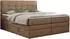 MKS Meble Luka King Boxspringbett mit Bettkasten, Kunstleder, braun, 180x200cm (800000648144)