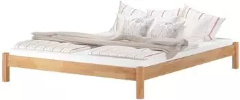 Erst-Holz Doppelbett 180x200 Massivholz Buche natur (60.84-18)
