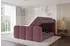 ALTDECOR Nina-Z King Boxspringbett 120x200cm, altrosa, H3+H4 Matratzen, Bettkasten (800001729890)