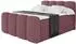 ALTDECOR Nina-Z King Boxspringbett 120x200cm, altrosa, H3+H4 Matratzen, Bettkasten (800001729890)
