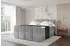 ALTDECOR Nina-Z King Boxspringbett 180x200cm, Velours, hellgrau, H3+H4 Matratzen (800001729918)