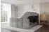 ALTDECOR Nina-Z King Boxspringbett 180x200cm, Velours, hellgrau, H3+H4 Matratzen (800001729918)
