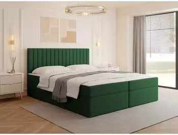 Mirjan24 Tirulo Boxspringbett mit Bettkasten und Topper, 180x200cm (Polo 889)