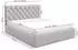 Selsey Aurevia Polsterbett mit Bettkasten, Samt, hellbeige, 180x200cm