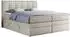 MKS Meble Alvin King Boxspringbett mit Bettkasten, Topper, 200x200cm, beige (800000629452)