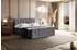 ALTDECOR OTTA-Z Boxspringbett mit Fußteil, 180x200cm, H4, dunkelgrau