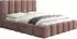 WFL GROUP Serenity Polsterbett mit Bettkasten, altrosa Chenille, 140x200cm (800001767029)