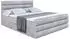ALTDECOR Celestia-Z Boxspringbett mit Bettkasten 160x200cm H3 hellgrau Samt (800001766003)