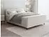 Beautysofa LEA Polsterbett mit Bettkasten, Rippstoff, 140x200cm (Tilia 03)