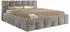 MKS Nira Classic Polsterbett 160x200cm, hellgrau, Plüsch (800001299252)