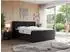 MKS King Eigar Boxspringbett 140x200cm, Kunstleder, schwarz, H3 (800000648791)