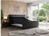 MKS King Eigar Boxspringbett 140x200cm, Kunstleder, schwarz, H3 (800000648791)