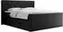 MKS King Eigar Boxspringbett 140x200cm, Kunstleder, schwarz, H3 (800000648791)
