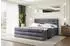 ALTDECOR Celestia-Z Boxspringbett mit Fußteil, H3, dunkelgrau, 140x200cm (800001766075)