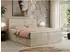 MKS Centos Boxspringbett 180x200 mit Bettkasten, Topper, beige Velvet (800000686523)