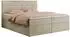 MKS Centos Boxspringbett 180x200 mit Bettkasten, Topper, beige Velvet (800000686523)
