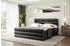 ALTDECOR Celestia-Z Boxspringbett 140x200cm, Kunstleder schwarz, H4 (800001766037)