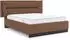 Fun Möbel Hamilton Doppelbett Set.3 Magic Velvet braun 160x200cm