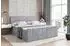 ALTDECOR MOETI-Z Boxspringbett 120x200cm, H3, hellgrau Samt, Bettkasten (800001766370)