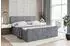 ALTDECOR MOETI-Z Boxspringbett mit Fußteil, Bettkasten, 140x200cm, grau (800001766313)