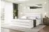 ALTDECOR Celestia-Z Boxspringbett 140x200cm, Kunstleder weiß, H3, mit Bettkasten