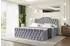 ALTDECOR Vila-1-Z Boxspringbett mit Fußteil, H4, 200x200cm, grau (800001767986)
