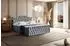 ALTDECOR Vila-1-Z Boxspringbett mit Fußteil, H4, 200x200cm, grau (800001767986)