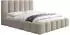 WFL GROUP Serenity Polsterbett 200x200cm mit Bettkasten, Beige Chenille (800001767058)