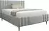 Mirjan24 Ribo Leg Polsterbett mit Bettkasten, grau, 140x200cm