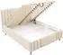 Mirjan24 Ribo Leg Polsterbett mit Bettkasten, grau, 140x200cm
